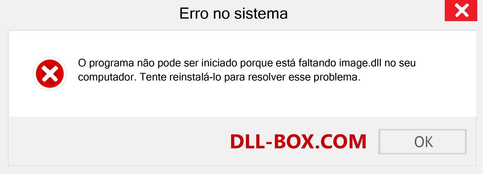 Arquivo image.dll ausente ?. Download para Windows 7, 8, 10 - Correção de erro ausente image dll no Windows, fotos, imagens